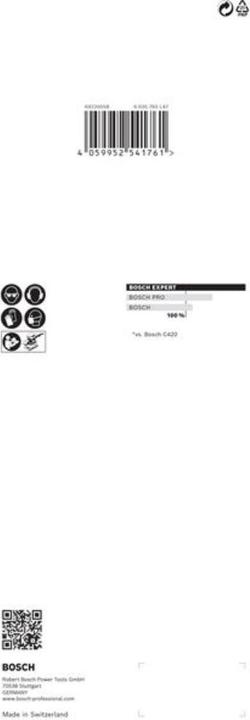 Actual product image Bosch Professional Zubehör Expert C470 (240)
