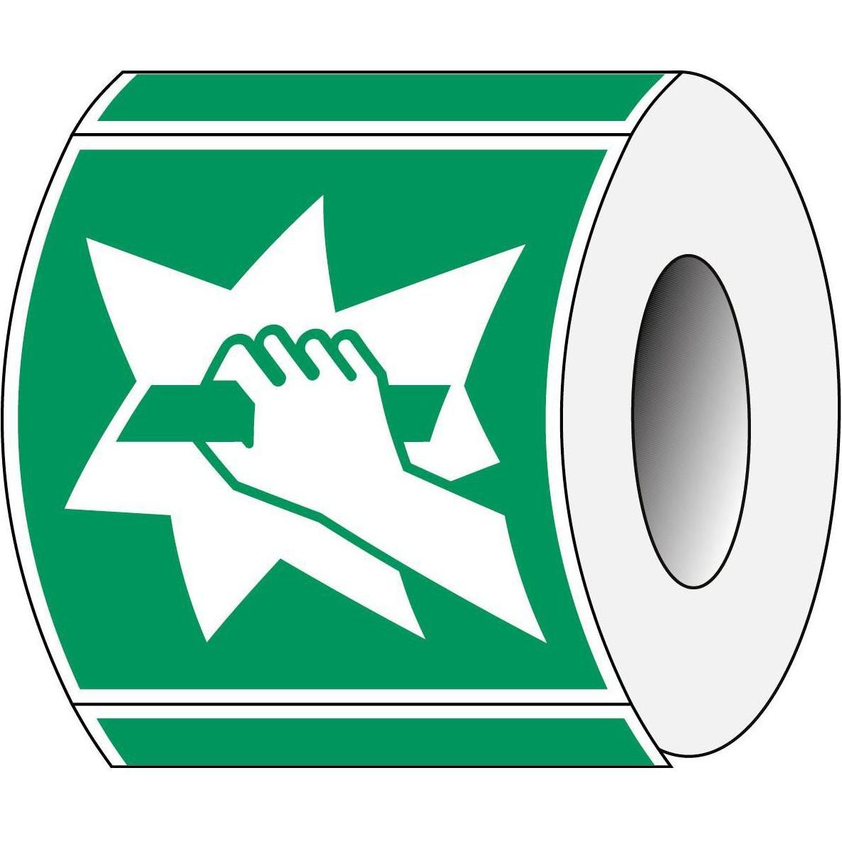 Brady, Sicherheitskennzeichnung, ISO 7010 PIC E008 B-7541 ISO Sicherheitskennzeichnung - Notausstieg Laminierter Polyest...