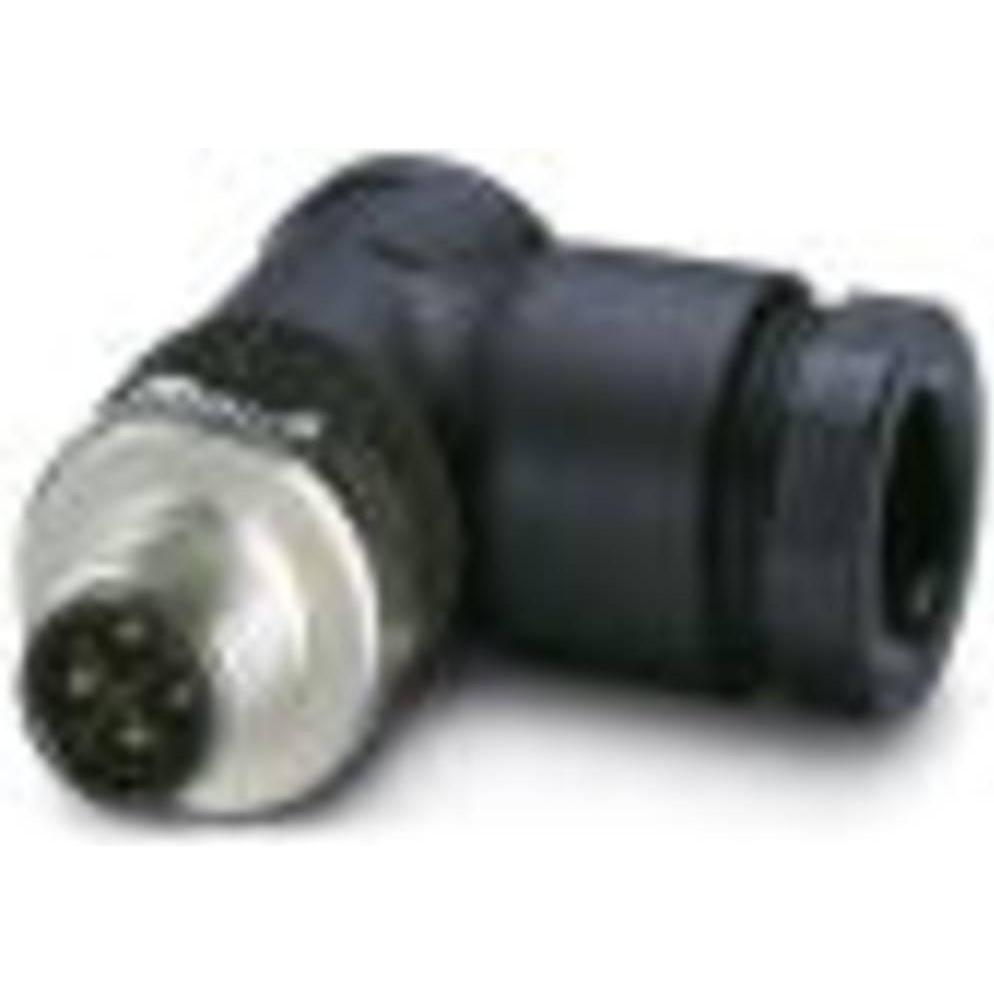 Phoenix Contact 1408985 Connettore sensore/attuatore, connettore M12 non montato, angolato Numero di poli: 4 1 pz., Cavo + Spina elettrica, Nero