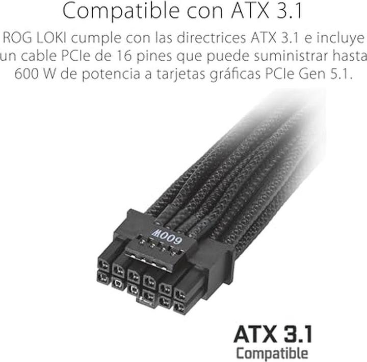 Immagine prodotto ASUS PSU ROG Loki SFX-L 1200W Titanio (1200 W)