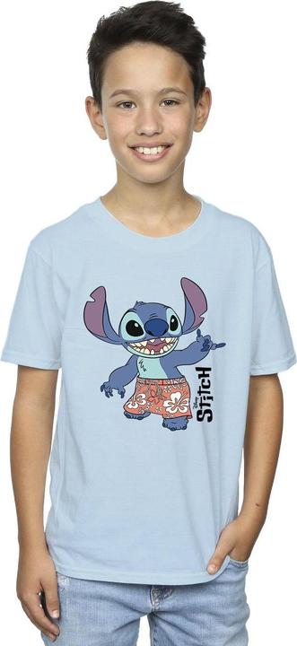 Actual product image Disney Boys Lilo & Stitch Bermuda Shorts T-Shirt (104)