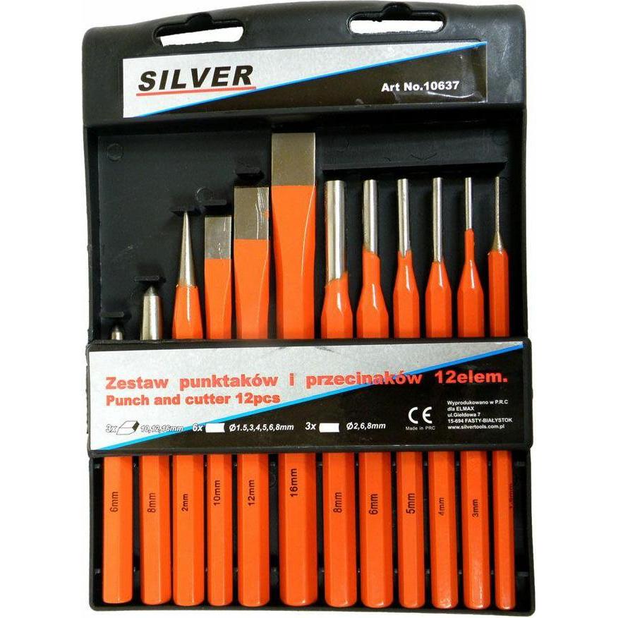 Silver, Meissel, WYBIJAKI 12el. /
