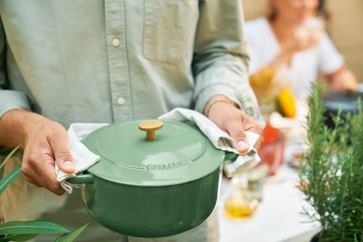 Immagine prodotto Ballarini Cocotte BELLAMONTE 28 cm rotonda 7,0 litri in ghisa arrosto verde (28 cm, Pirofila + casseruola, Ghisa)