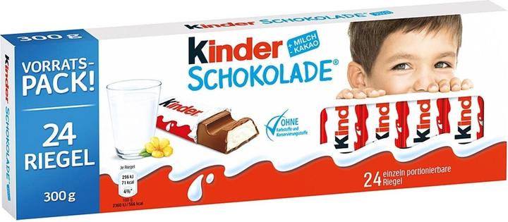 Produktbild Kinder Mini-Riegel aus Vollmilch-Schokolade (300 g)