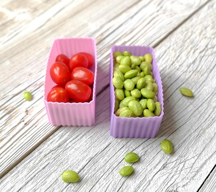 Produktbild Lekkabox Bento Silikon-Förmchen, 2er Set - Cups Rosa/Flieder