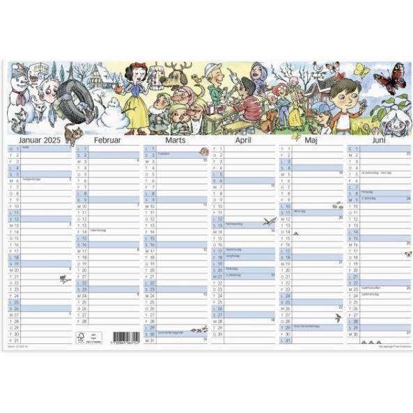 Mayland-Burde, Calendario, Kalendarz ścienny Otto Dickmeiss A3 2025 (A3)