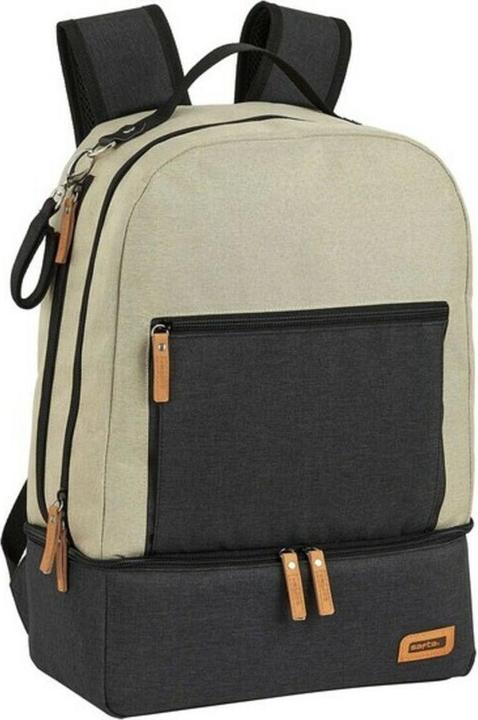 Safta Wickelrucksack "Beige" - Wickeltasche