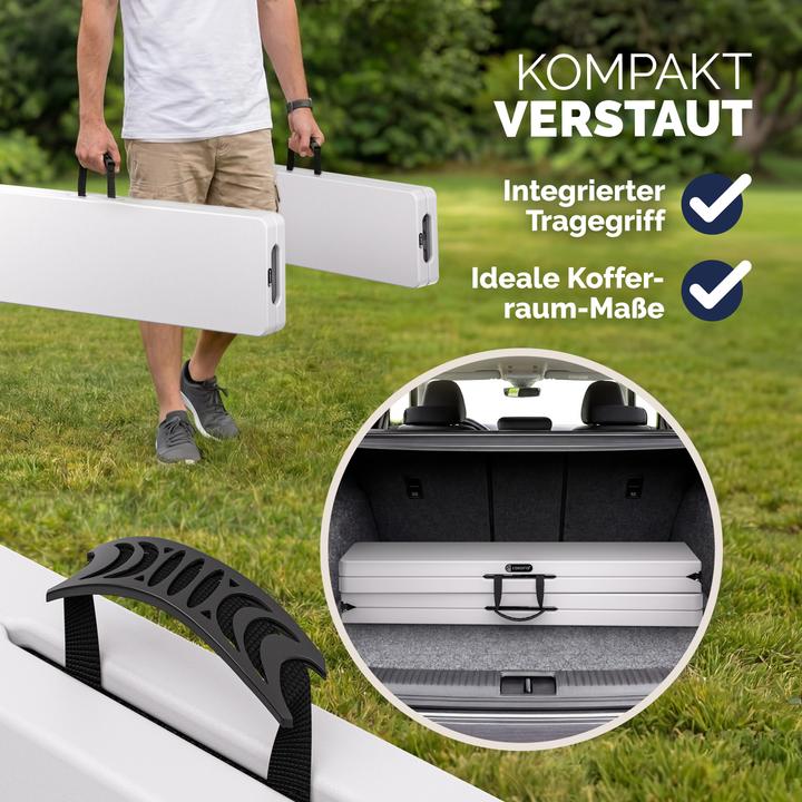 Image du produit Casaria Lot de 2 bancs pliants