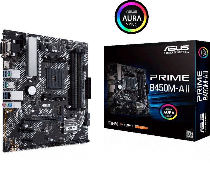 Image du produit ASUS PRIME B450M-A II (AM4, AMD B450, mATX)