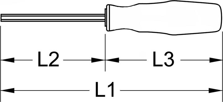 Produktbild KS Tools BRONZEplus Schraubendreher gerade (Innensechskant)