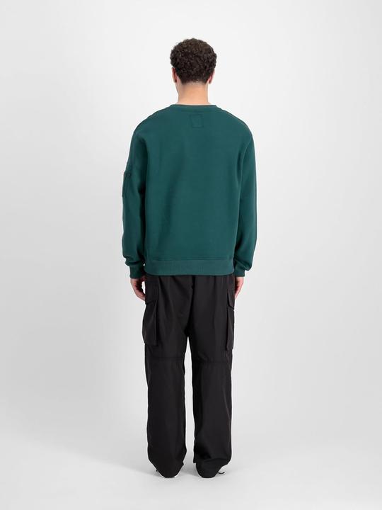 Produktbild Alpha Industries Heren Alpha Label sweatshirt, Force Green, L, Force Green, L (L)