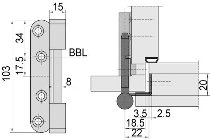 Produktbild Simonswerk Flügelteil VARIANT V 0037 WF