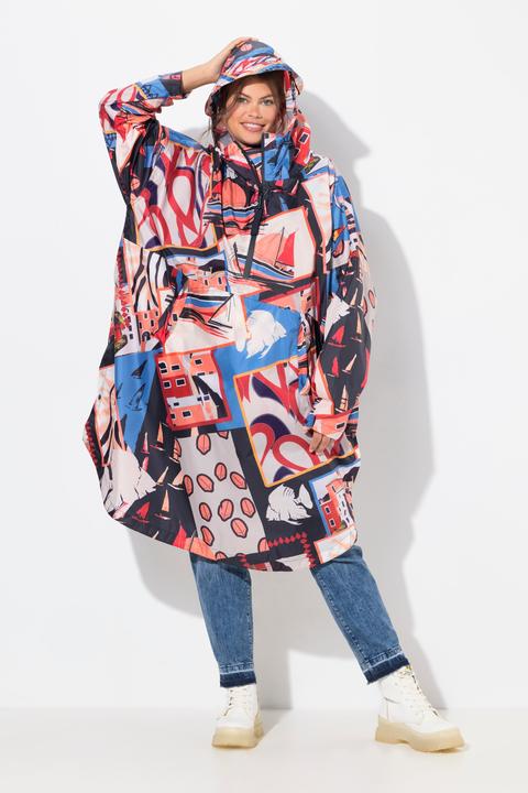 Produktbild Laurasøn Funktions-Regencape, Unisex, Print, Kapuze (One Size)