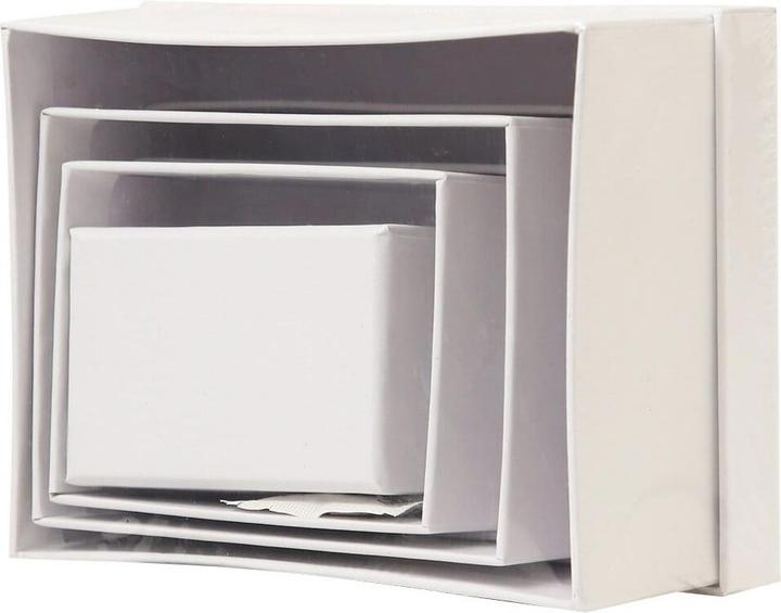 Actual product image I Am Creative Boîtes Papier Mâché, Set,Blanc,4p
