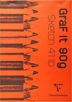 Image du produit Clairefontaine Bloc de croquis Graf (A4, Règle spéciale)