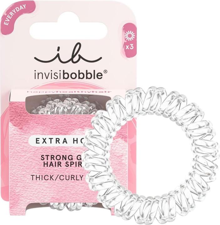 Produktbild Invisibobble Haarbinder Extra Hold crystal clear 3 Stk (Haargummi)