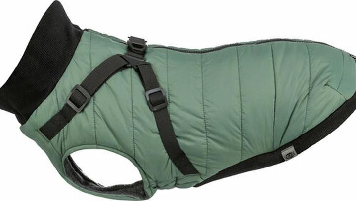 Trixie Pontis coat with harness, S: 40 cm, sage (S, Dog coat)