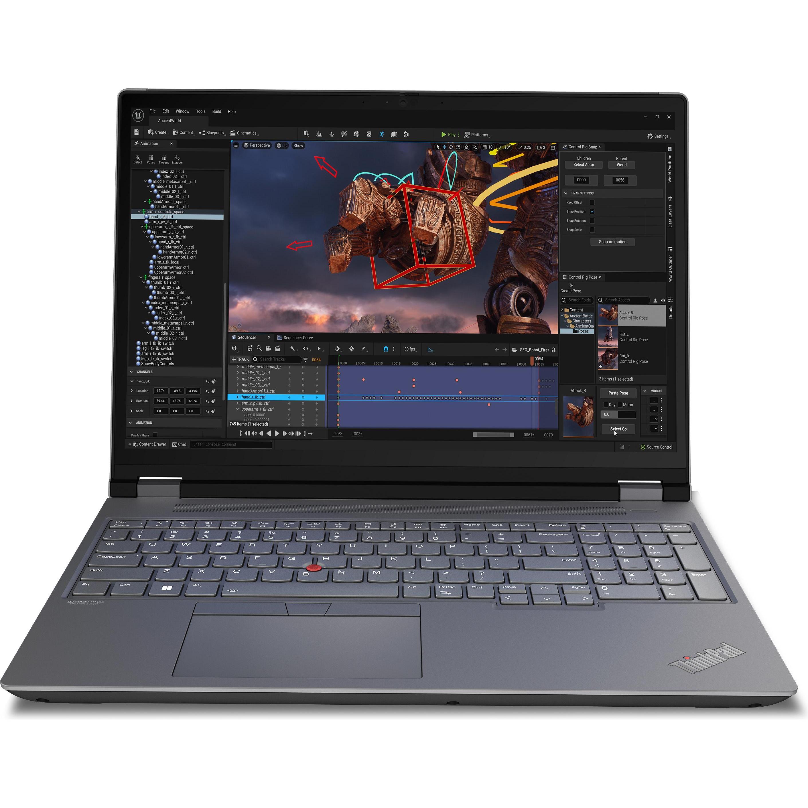 Lenovo P16, Notebook Ersatzteile, Grau