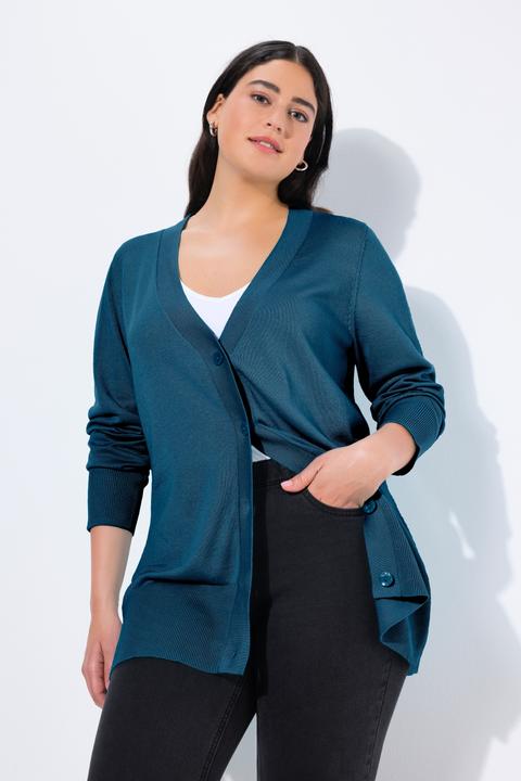 Actual product image Ulla Popken Classic Button Cardigan Sweater (46, 48)