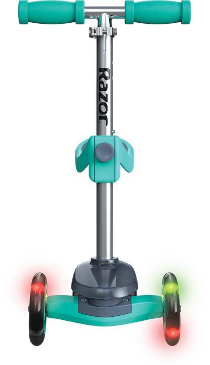 Actual product image Razor Rollie DLX 2-in-1 Convertible, light up deck - Teal - (20073645)