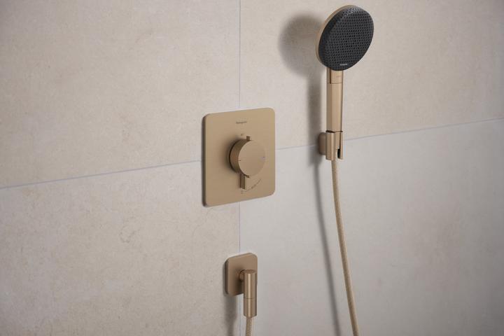 Actual product image hansgrohe Thermostatic Shower and Bathtub Mixer with Safety Stop and Water-Saving Control