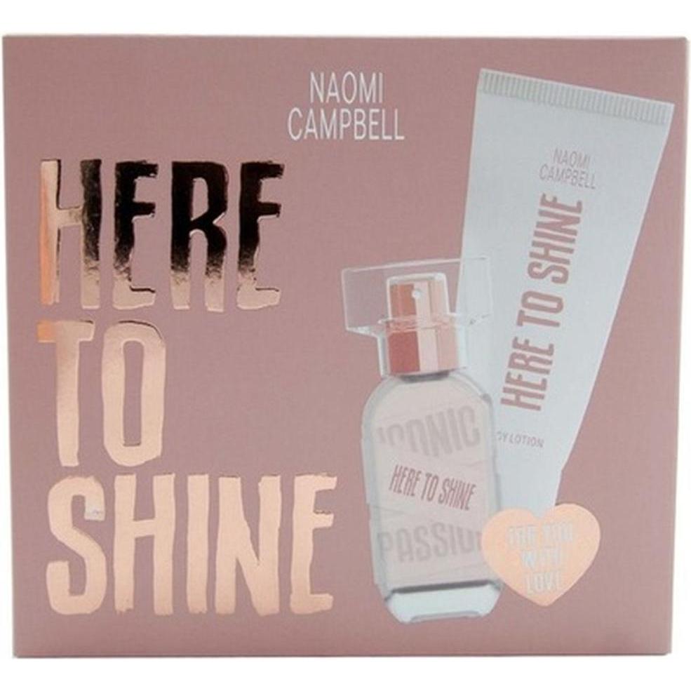 Naomi Campbell, Set regalo bellezza, Set regalo Here to Shine 15ml EdT e 50ml Lozione per il corpo da donna