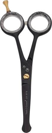 Actual product image Tools-2-Groom Black Edge Potenschaar right 205-Bts (Dog, Cat)