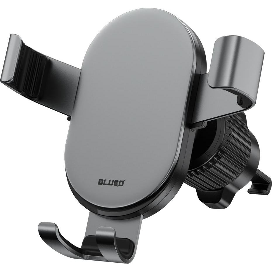 Blueo - Car Holder - for Air Vent, Aluminum Alloy - Black, Supporto per smartphone, Nero