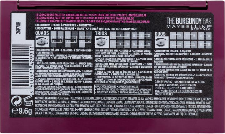 Produktbild Maybelline New York Palette (4 The Burgundy Bar)