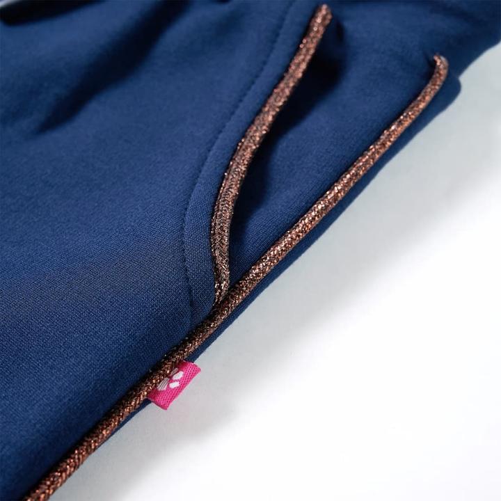 Actual product image vidaXL Children's trousers with drawstring navy blue 128,colour (128)