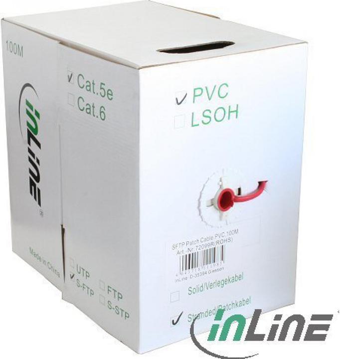 Produktbild InLine Patchkabel Cat.5e (S/UTP, CAT5e, 100 m)