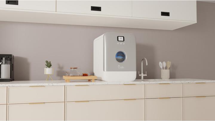 Actual product image Daan Tech Bob white/silver dishwasher