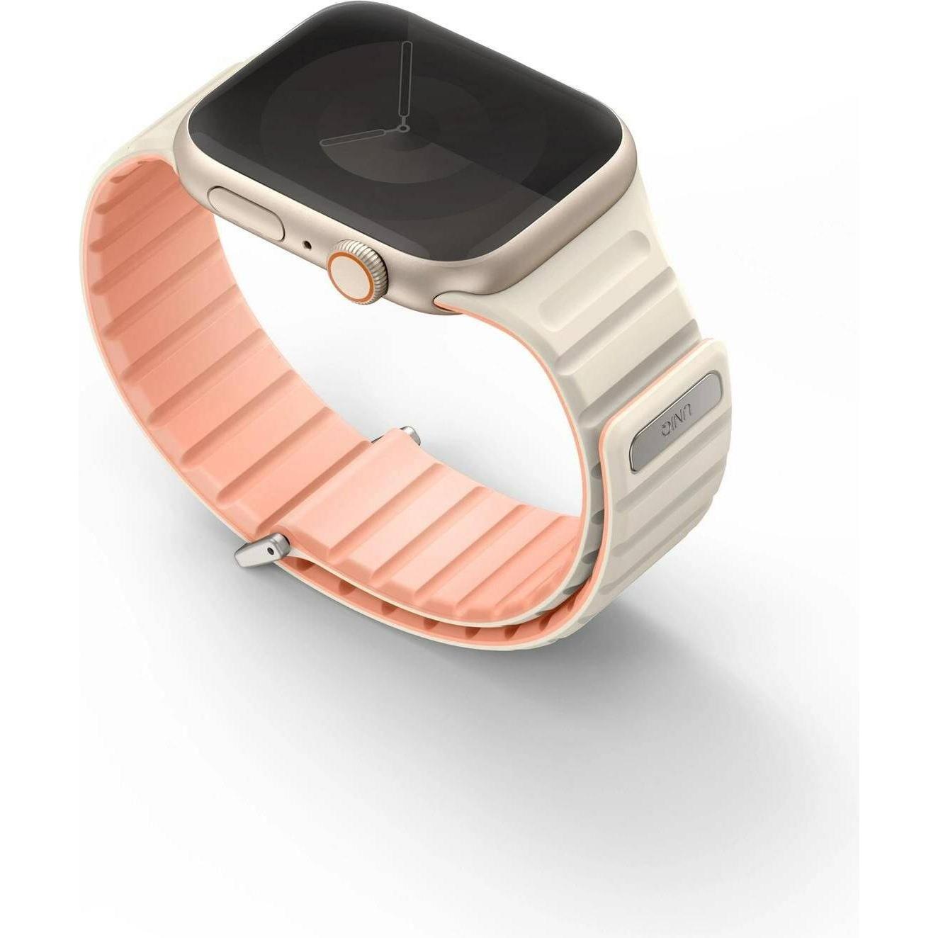 Thumbnail - Uniq pasek Revix Evo Apple Watch Series 1/2/3/4/5/6/7/8/9/SE/SE2 38/40/41mm Reversible Magnetic różo (Silikon, Stahl, 3,...