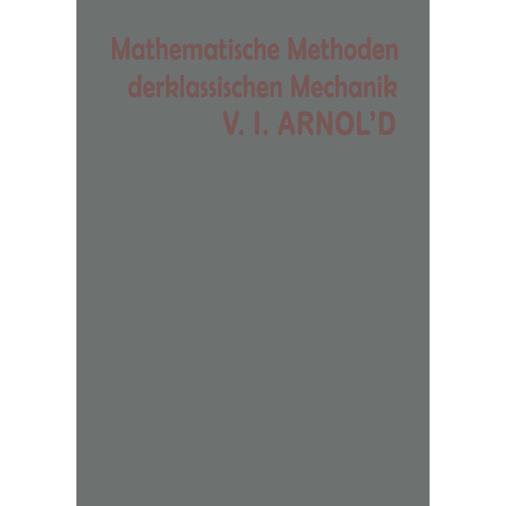 Mathematische Methoden der klassischen Mechanik, Fachbücher von Arnold