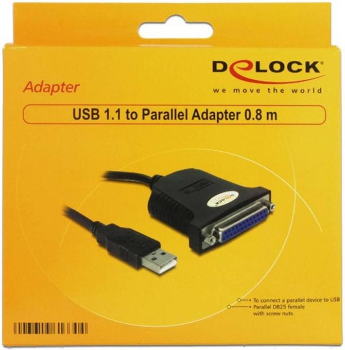 Immagine prodotto Delock Adattatore USB - Parallelo (0.80 m, Parallelo (stampante))