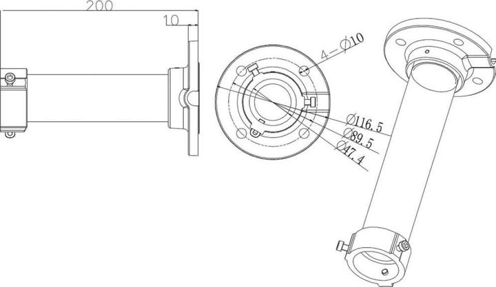 Image du produit HiWatch Support plafond 30 kg DS-1661Z