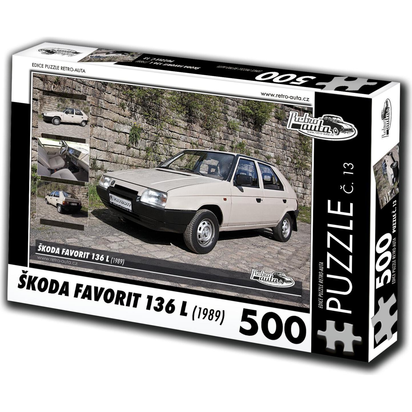 Retro-auta Puzzle Nr. 13 'koda Favorit 136 L (1989) 500 Teile (500 Teile)