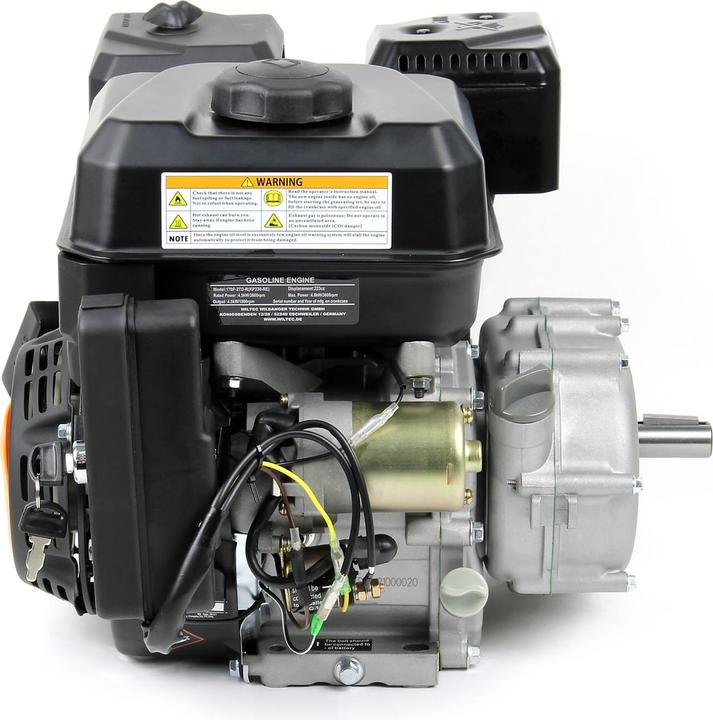 Actual product image Wiltec LIFAN KP230-RE Single Cylinder Petrol Engine 6.5hp with Wet Clutch and 22mm Shaft for Heavy Machines
