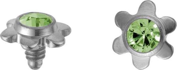 Actual product image Bijouteria Dermal-Anchor tops (Crystal, Titanium)