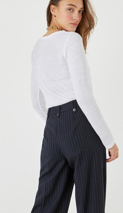 Produktbild La Redoute Collections Shirt mit rundem Ausschnitt (XS)