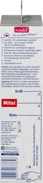 Produktbild dm Profissimo Einmal-Handschuhe (M)
