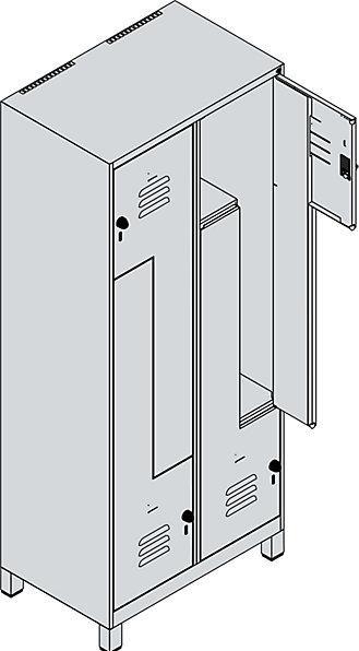 Actual product image C+P Z-locker Classic PLUS (80 cm, 195 cm)
