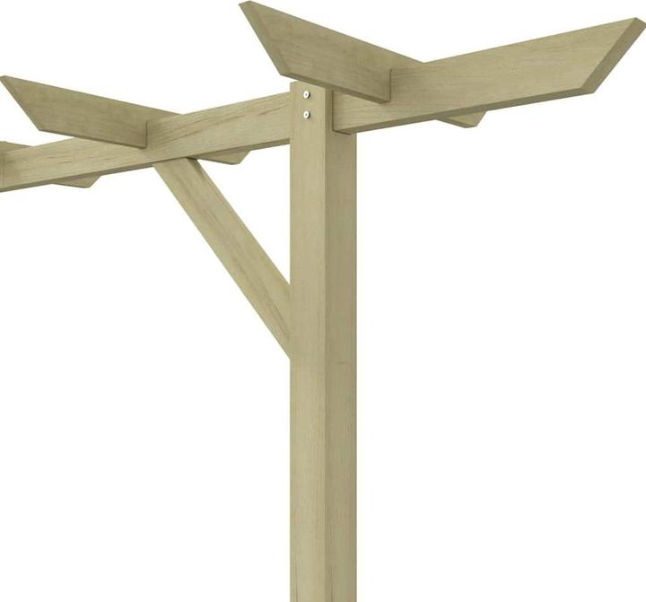 Actual product image vidaXL Garden pergola 200x40x205 cm wood (200 cm, 40 cm)