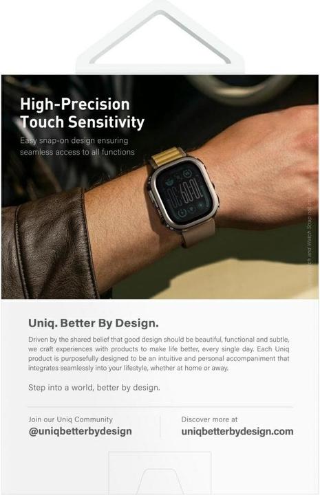 Actual product image Uniq Voute Tempered Glass Case for Apple Watch Ultra 49mm - Black