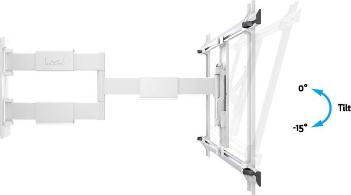 Image du produit Multibrackets Support mural jusqu'à 65", blanc, métal, max. 30 kg (Mur, 30 kg, 37" - 65")