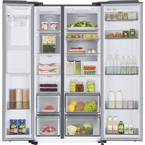 Produktbild Samsung RS6GA884CSL/EG Side-by-Side Kühlkombination Freistehend C Edelstahl (635 l)