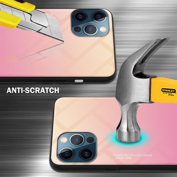 Actual product image Cadorabo TPU 2 colors glass envelope (Apple iPhone 13 Pro Max)