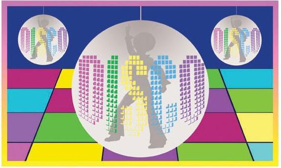 Actual product image Espa Party Flag Disco Colourful 150 x 90cm