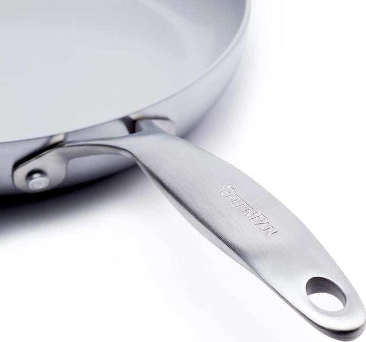 Image du produit Greenpan Poêle à frire, 28cm, acier inoxydable (28 cm, Poêle à frire, Céramique)