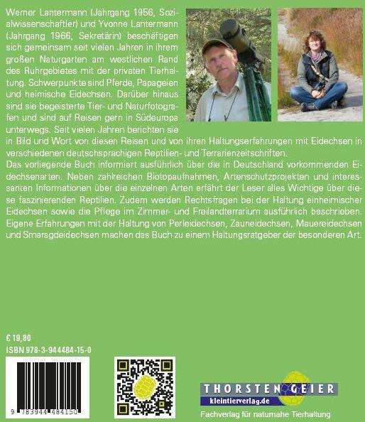 Produktbild Heimische Eidechsen im Freiland und Terrarium (Deutsch, Werner Lantermann, Yvonne Lantermann, 2017)